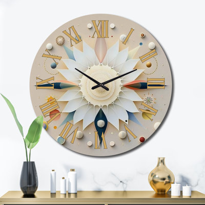 Horloge murale en spirale abstraite