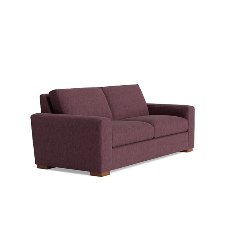 Couch Potato Sofa (85"), Performance Weave - Aubergine
