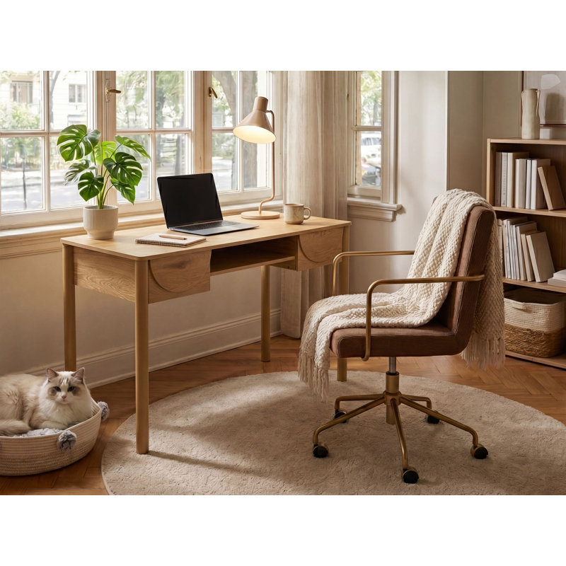 SENDRA MDF Solid Wood Writing Desk
