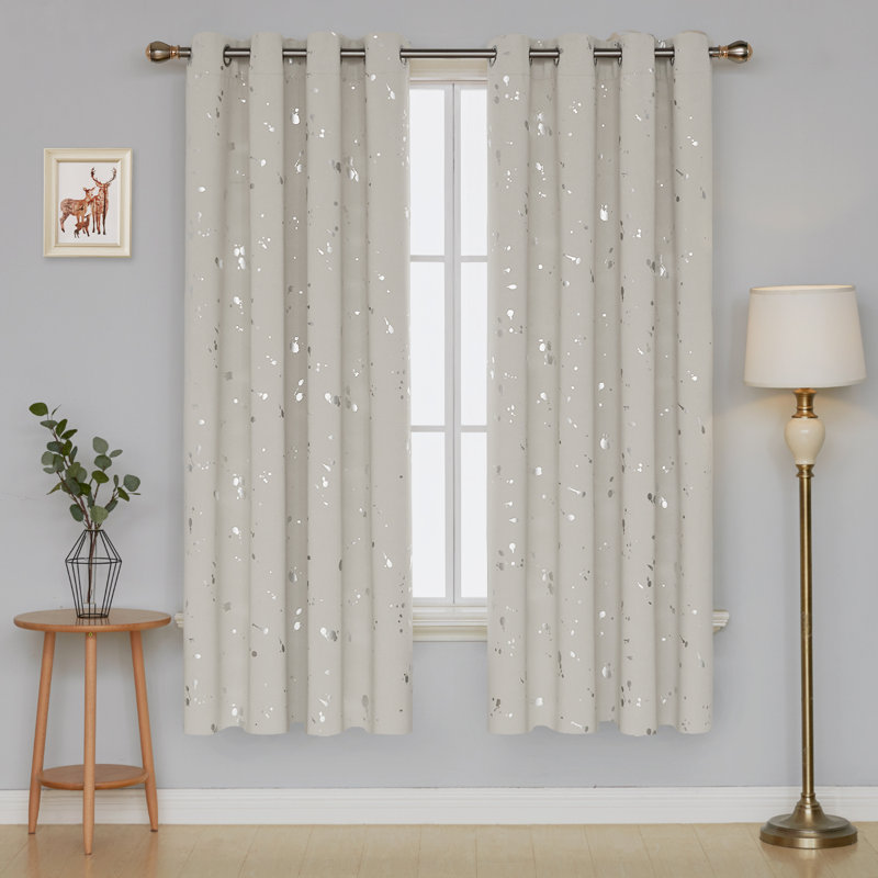 Siskiyou Room Darkening Curtain Pair, 52" W x 84" L, Black