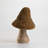 7.5" Brown Flocked Mushroom Figurine