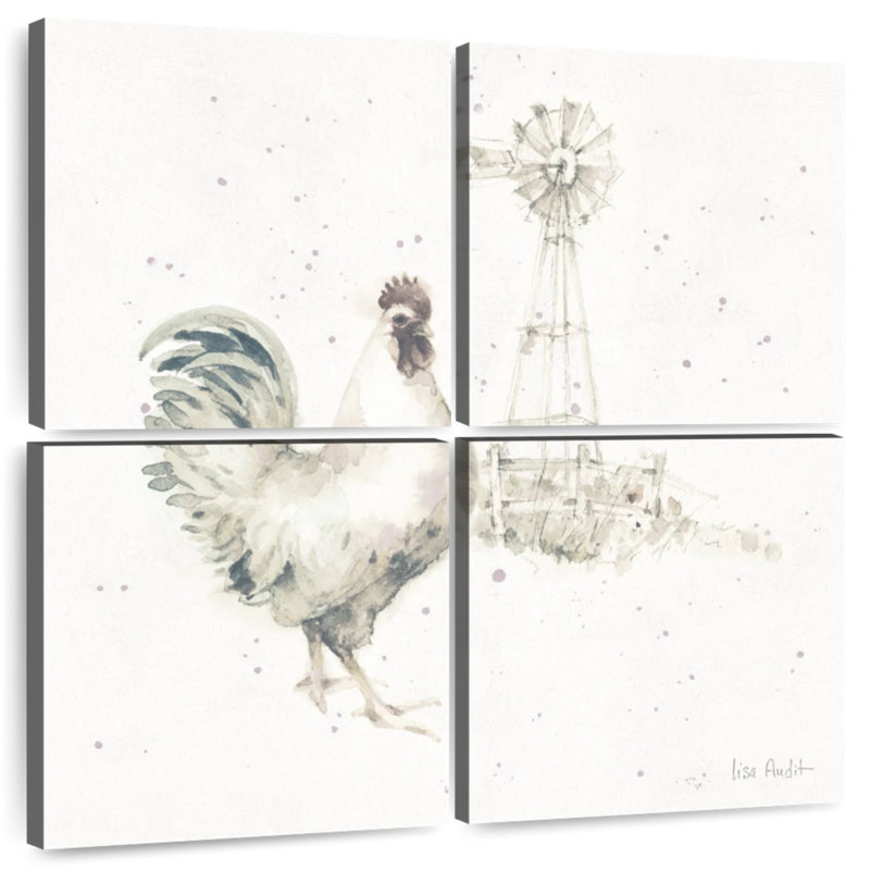 Brampt Farm Friends V Neutral, 57" H x 57" W