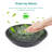 Bathroom Artistic Tempered Glass Vessel Bathroom Sink With Black Faucet And Pop-Up Drain, Elegant Green Glass Bathroom Sink With Natural Marble Texture(Includes Only The Bathroom Sink)-2127953986