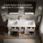 Meuble-lavabo mural simple avec plateau en bois massif Quo-91943345-124966461
