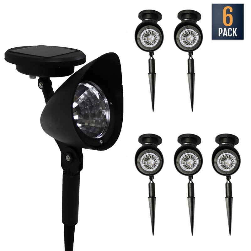 Ensemble de lumières del encastrées noir à alimentation solaire