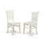 Ensemble de 5 pièces pour coin-repas pour 4 personnes comprenant une table de salle à manger rectangulaire et 4 chaises, 36 po x 60 po, lin blanc-621127059-621127148-621127150