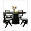 Table de salle à manger ronde noire