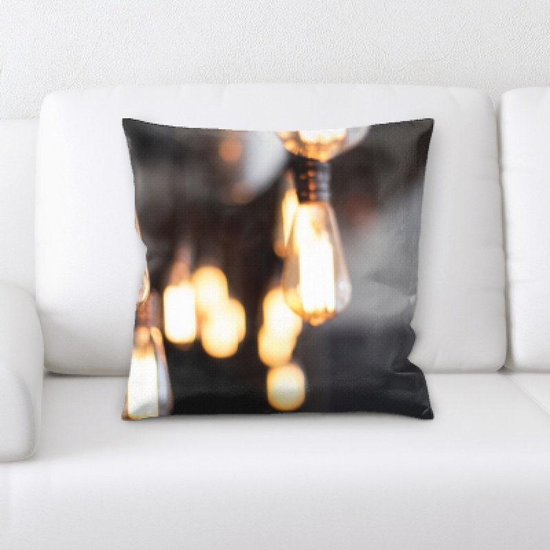 Illuminated Microsuede Reversible Throw Pillow