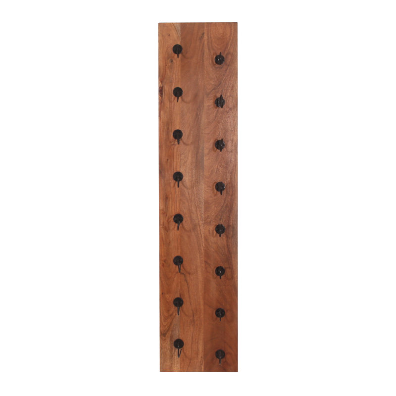 Lehoux 8 Bottle Solid Wood Wall Mounted Wine Bottle Rack in