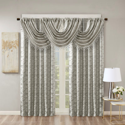 Rideau occultant avec passe-tringle Jacquard
