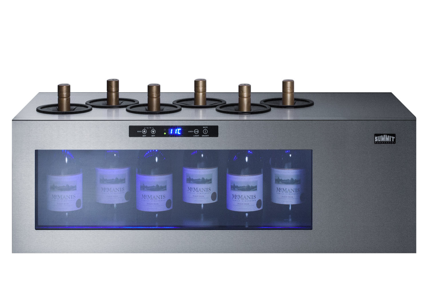 Summit Appliance 36'' 6 Bottle Single Zone Freestanding Wine