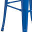 Kai Industrial Style Bar Stool - Set of 4 - Modern Metal Counter or Bar Height-1394825059-1394825064
