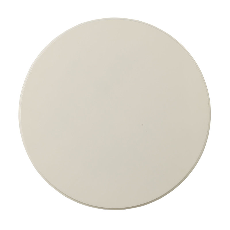 Table de bout à piédestal Fiama, Blanc, H 22,25 po x l 17 po