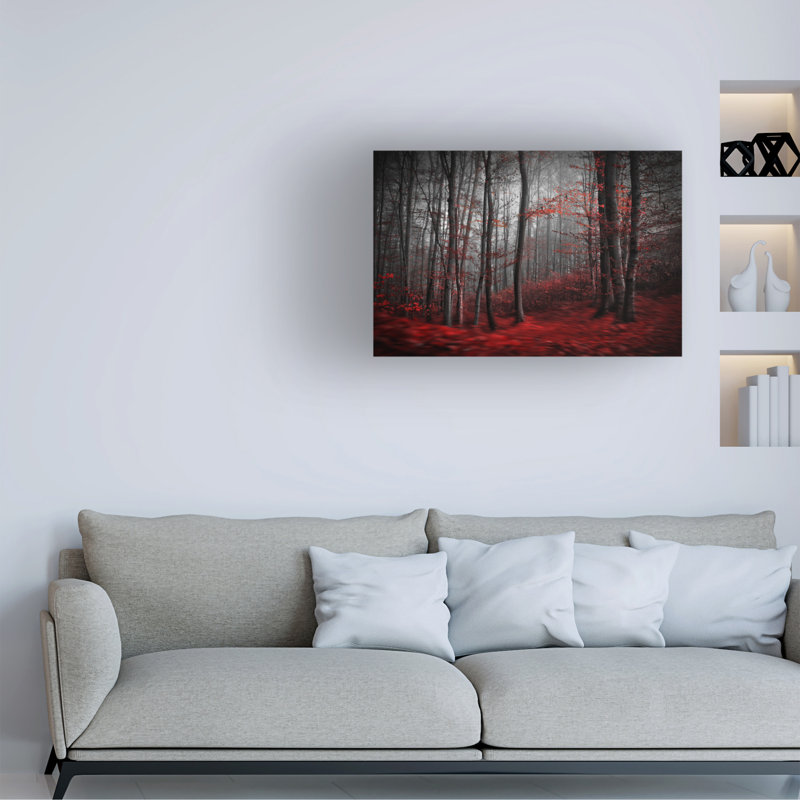 Art mural sur toile tendue - art mural Samanto «sanglant rivière» pour le salon, la chambre à coucher ou le bureau - 16 x 24