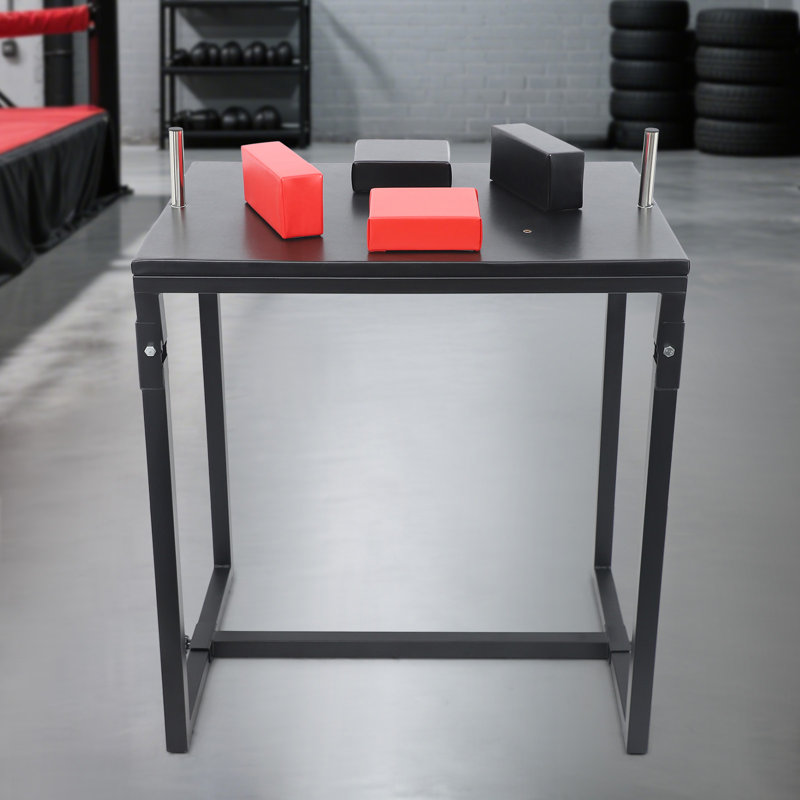 Table de bras de fer pliable, Noir
