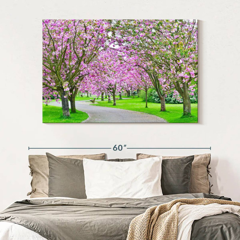 Harnek Sakura Path, 34" H x 51" W