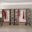 Nebras 6 Door Solid + Manufactured Wood Wardrobe