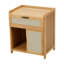 42.5 cm W Solid Wood Bedside Table
