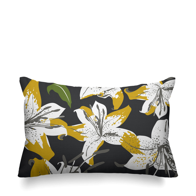 Outdoor Rectangular Pillow Cover & Insert, Gray
