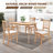 Brittnae Oak Solid Wood Dining Table-229582523