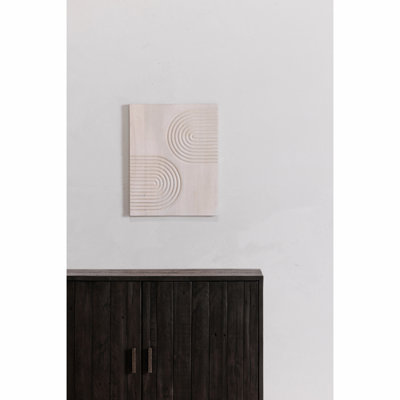 Armoire, pin récupéré avec base en acier inoxydable, noir