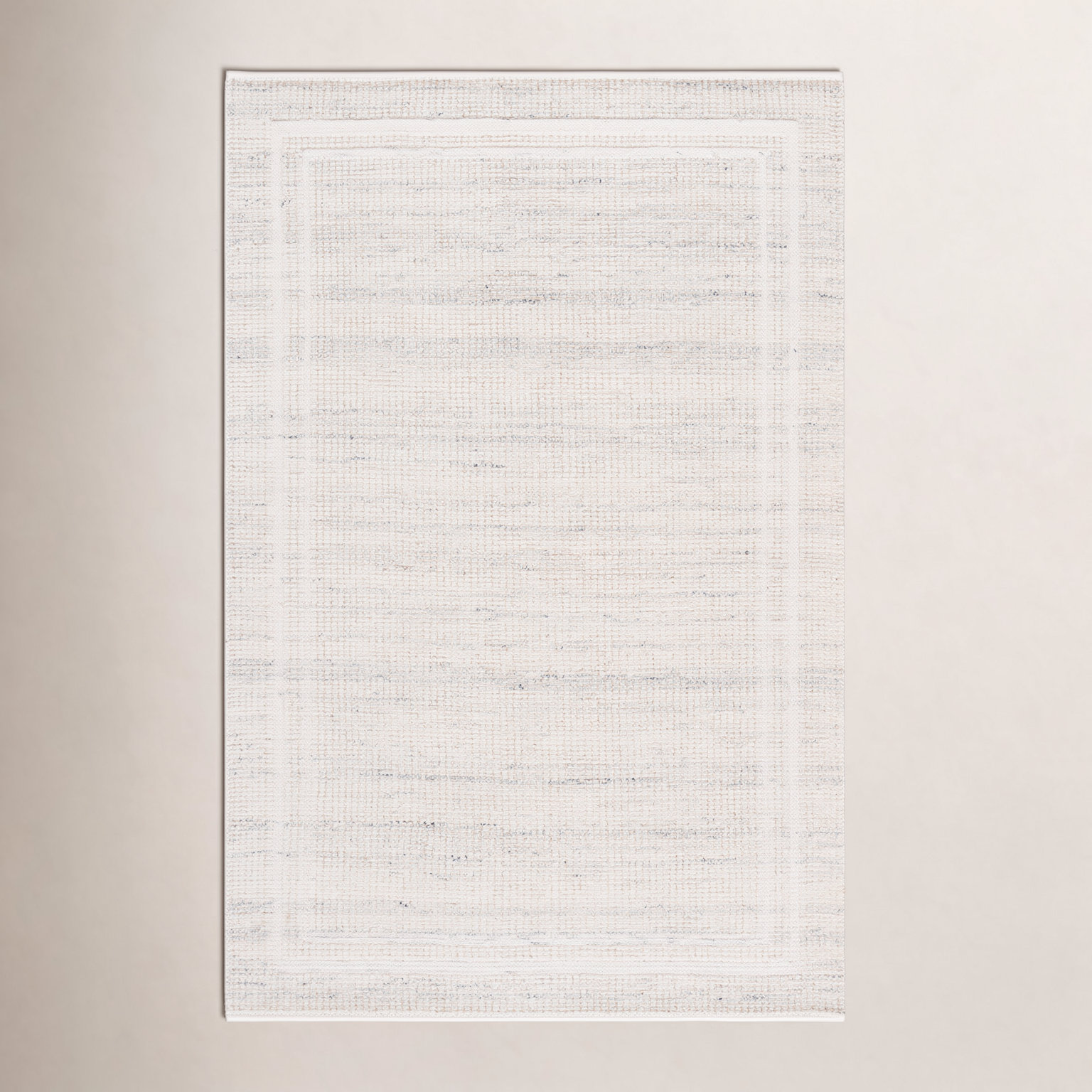 Hand-Loomed Geometric Wool Rug, Rectangle 6' x 9'