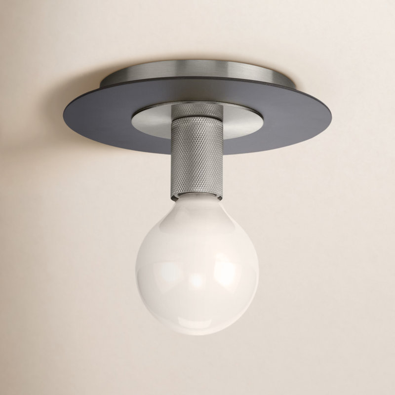 Beata Saulo Semi Flush Mount, Brushed Nickel