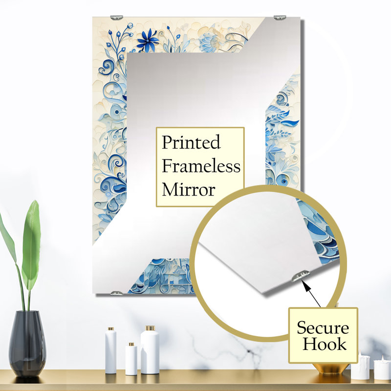 Mcgonagle - Miroir mural abstrait Botanicals MIR136345, 32 po x 24 po