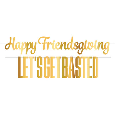 Ensemble de banderoles Foil Friendsgiving