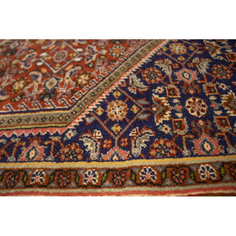 One-of-a-Kind Rectangle 5' X 3'10" 1980s Wool Area Rug in Orange/Rust