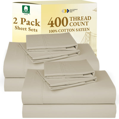 Ensemble de 2 ensembles de draps California