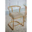 Fauteuil Cavendish 18,5 x 19,5 x 27 po, or vieilli