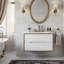 Meuble-lavabo mural de 32 pouces avec lavabo et deux tiroirs