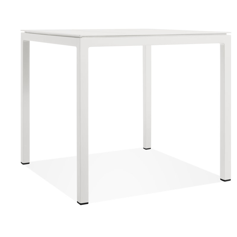 Skiff Outdoor Side Table, White, 20" W x 20" L x 18" H