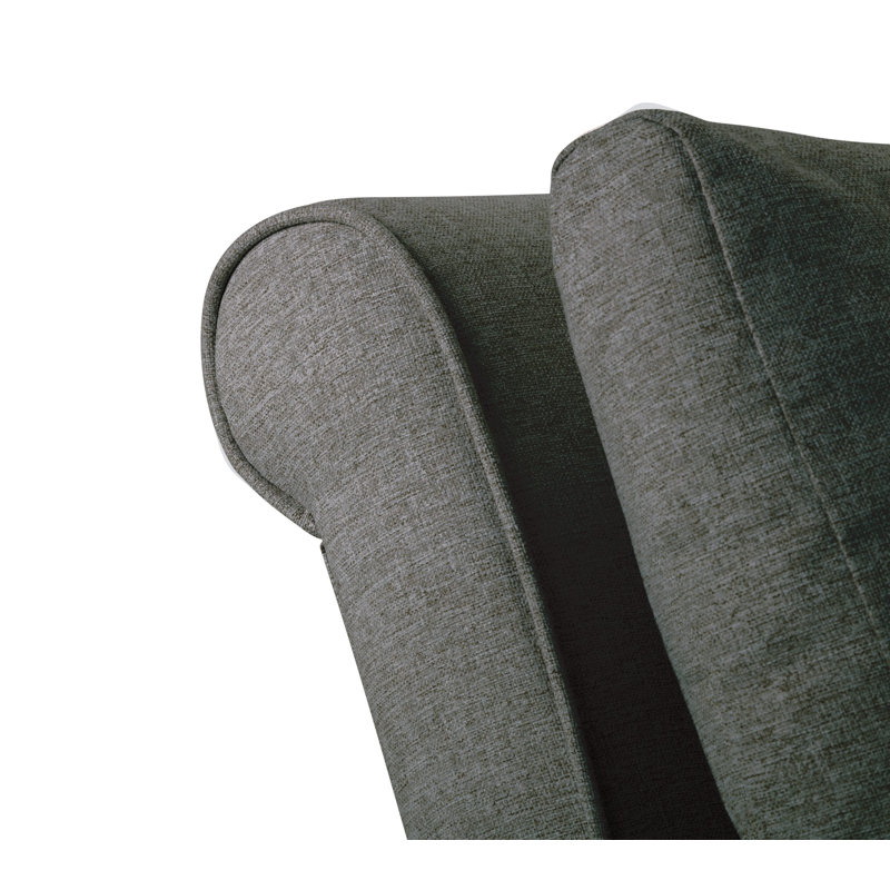 Adama Upholstered Accent Chairs, Dark Gray