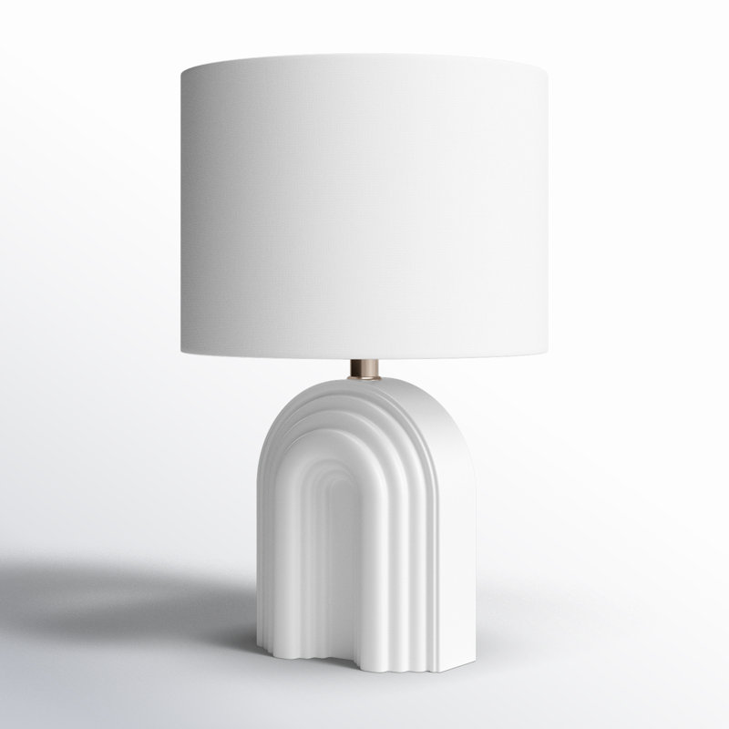 Macade Ceramic Table Lamp, White