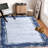 Machine Washable Rugs Bordered Modern Non-Slip Low Pile Rubber Backing Indoor Area Rug for Living Room Bedroom Kitchen Dining Room-1468328926