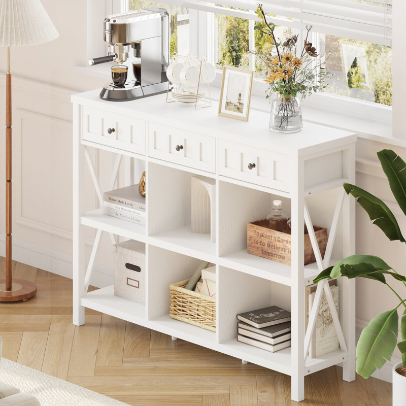Guinna Storage Bookcase, White Oak