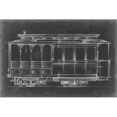 Vintage Streetcar I 1 Piece Wrapped Canvas Wall Art