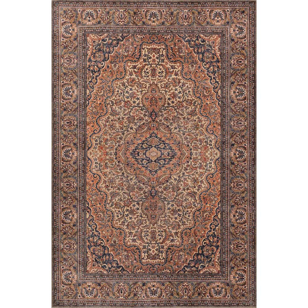 Bungalow Rose Blues Chenille Woven/Cotton Polyester Rug | Wayfair