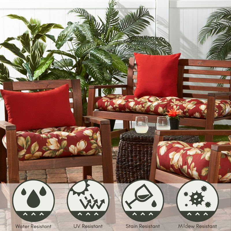 Outdoor Dining Chair Cushion, Roma Floral