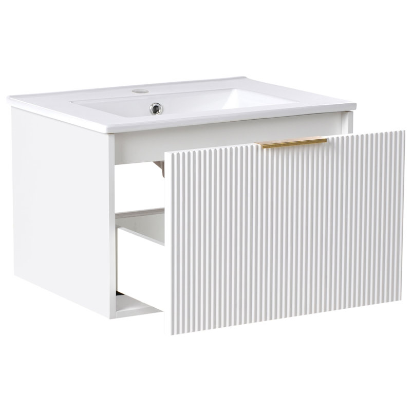 Rutilia 60.00mm Single Bathroom Vanity with Basin, Gold