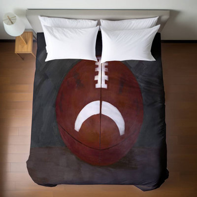 Housse de couette Football Ball Brown Man Cave | Nature morte décor