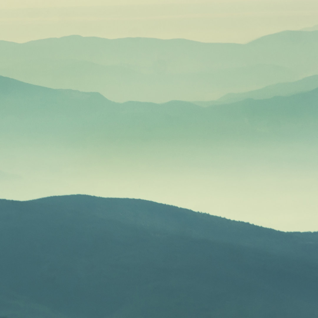 Berge Landschaft von DKart - Kunstdrucke auf Leinwand