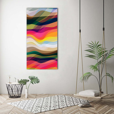 Waves Abstraction - Wrapped Canvas Print