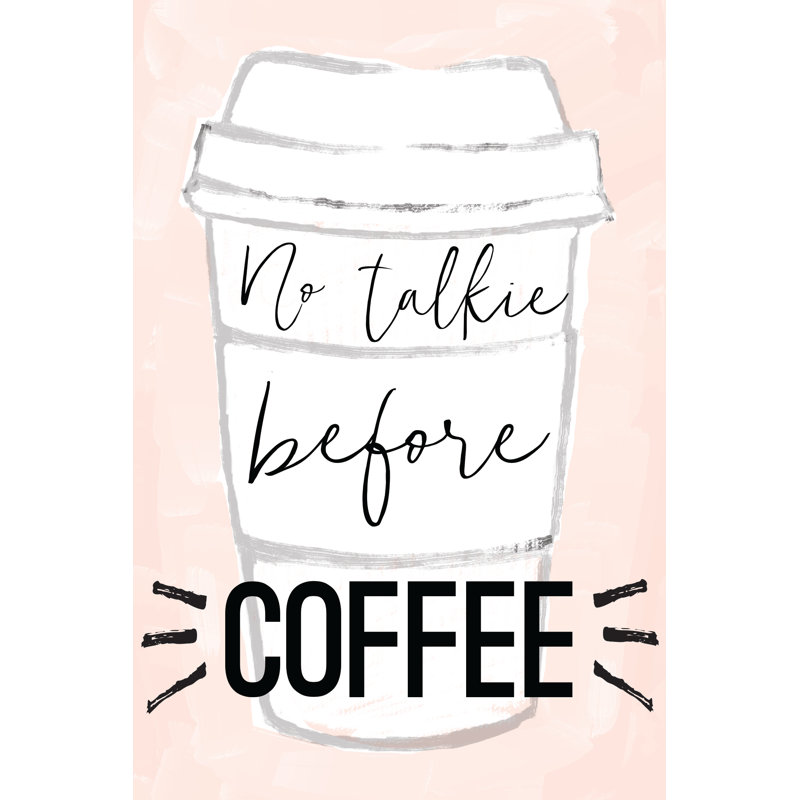Talkie Coffee - Wrapped Canvas Print, 91cm H x 61cm W x 3.8cm D
