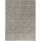 Geometric Area Rug in Charcoal