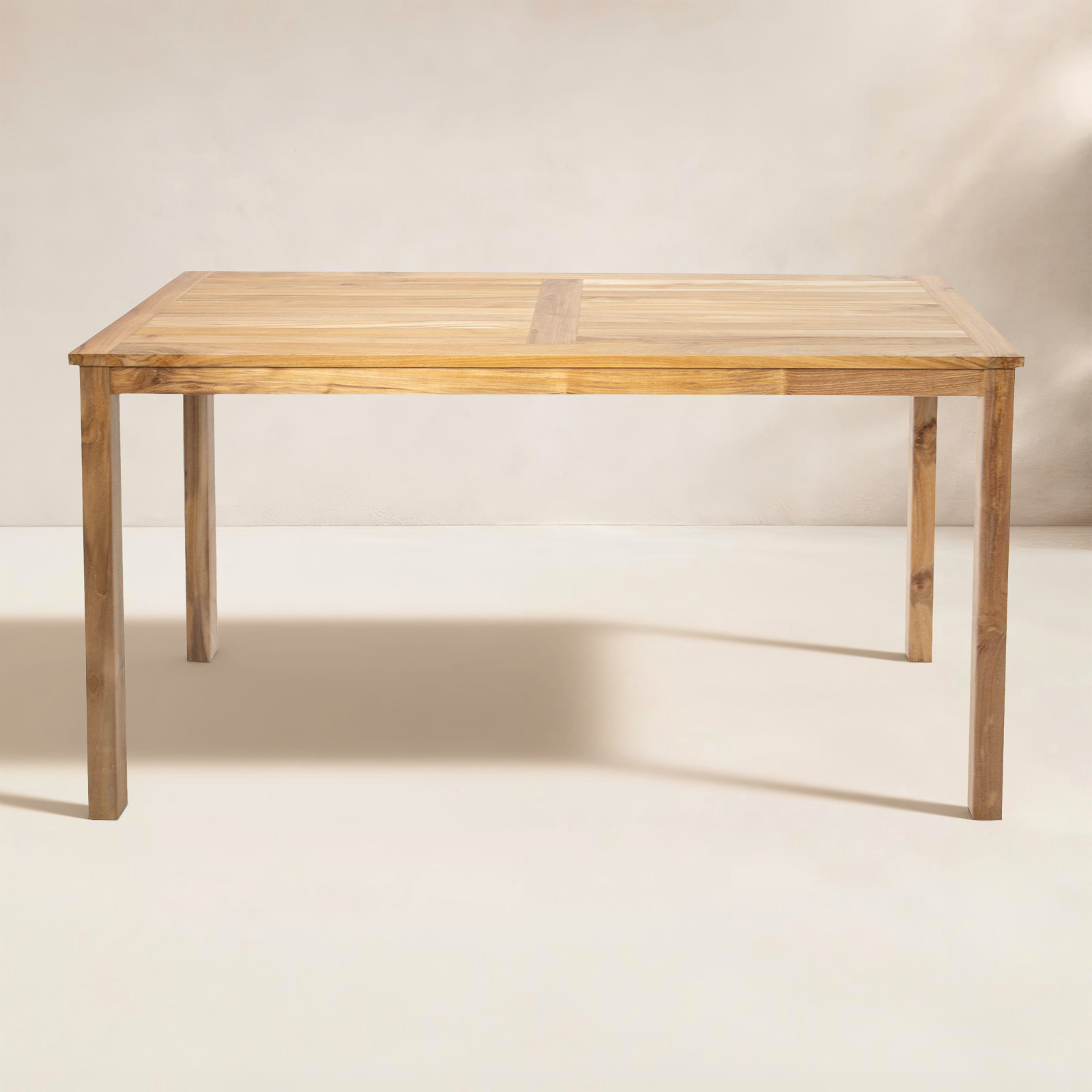 Venora 68 " Teak Patio Bar Table, 42" H x 26" W x 68" D