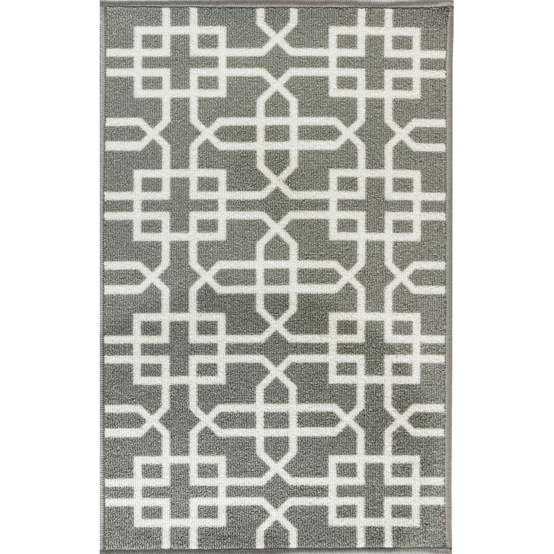 Cockerham Non-Slip Geometric Indoor Doormat, 57cm W x 90cm L