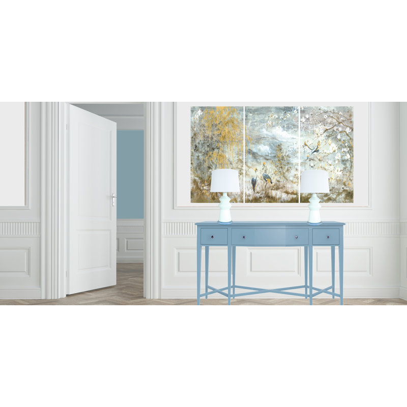 Crested Crane by Nicolette Mayer - 3 Piece Print Set